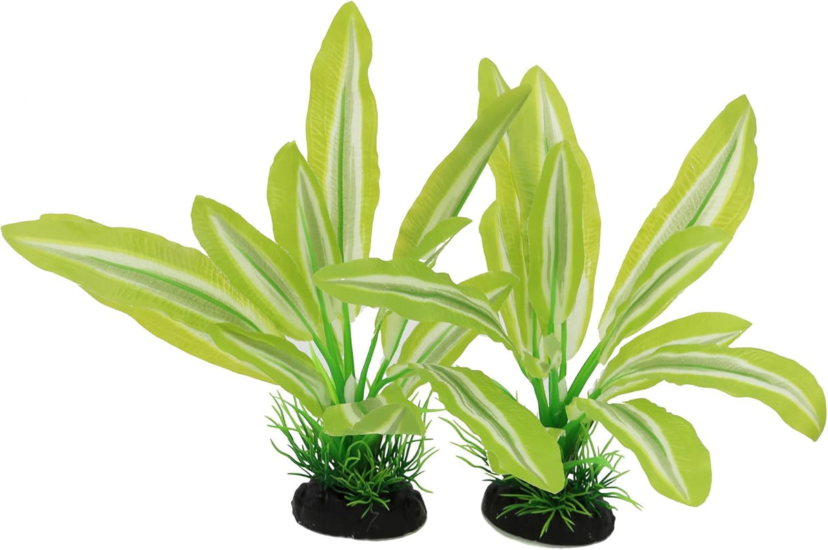 Silk Aquarium Plants for Betta Fish Tank, 2 Pcs 8 Inch Small Silk Aquarium Plant Aquatic Water