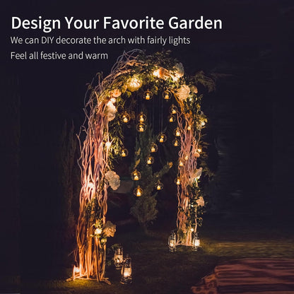 8.3 Ft H x 4.6 Ft W Metal Pergola Arbor for Various Climbing Plant Wedding Garden Arch Bridal Party