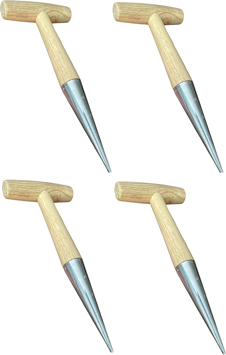 Garden Guru Steel Dibber Planter Tool for Planting Seeds & Bulbs - High Carbon Steel & Comfortable