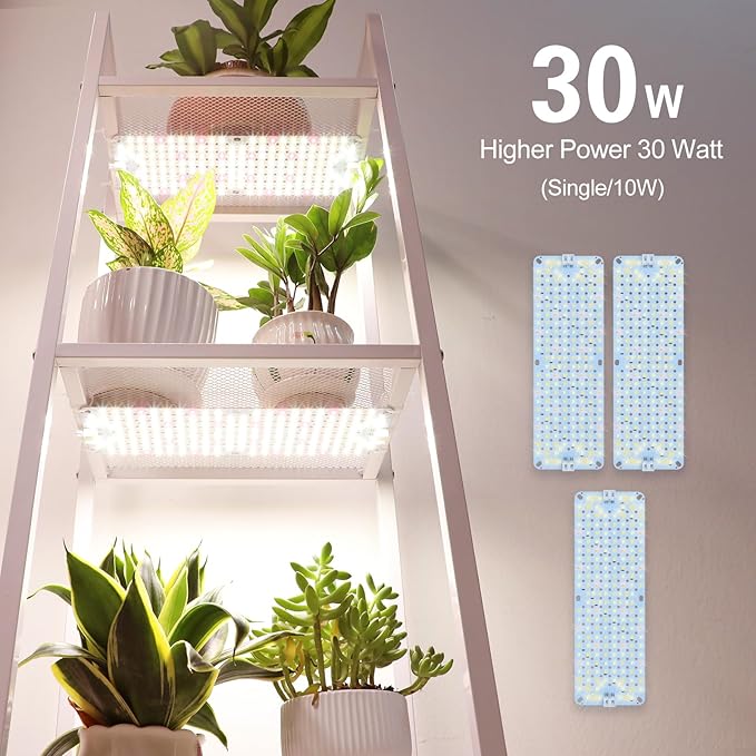 3Pack 2025 Ultra-Thin Panel Grow Lights for Seed Starting, Vegetables, Greenhouse & Under Cabinet &