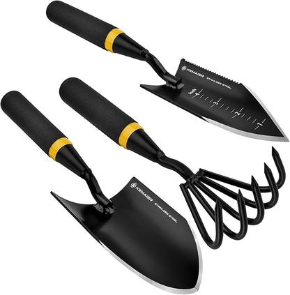 Heavy Duty Stainless Steel Garden Tool Set - Thoughtfully Crafted for Outdoor Patio Use, Perfect