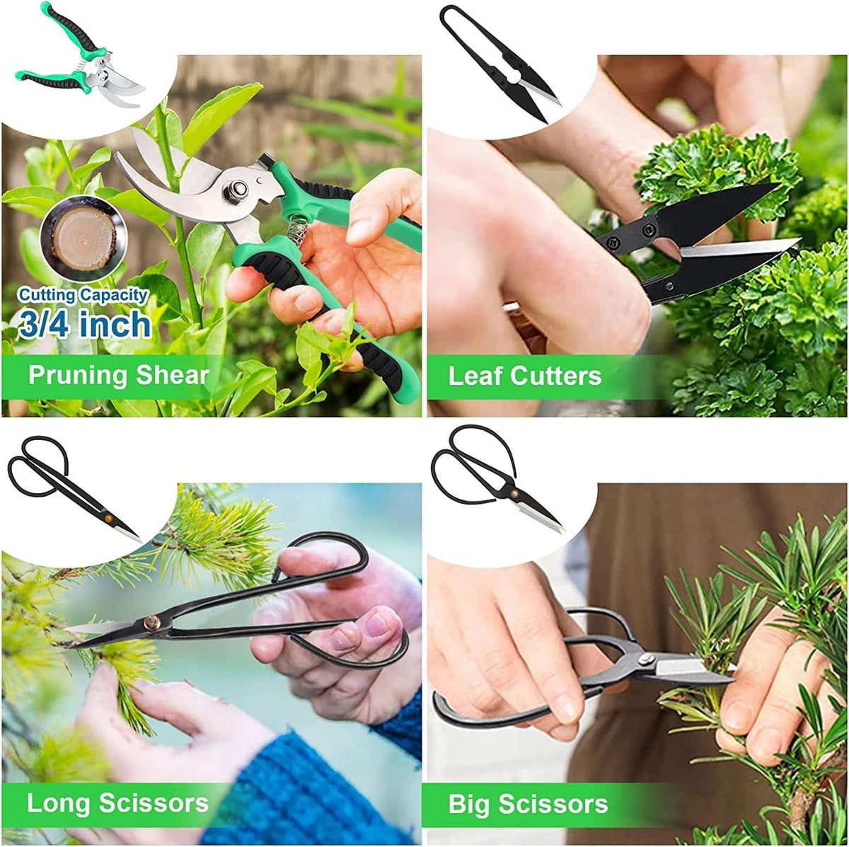 Bonsai Tools Kit- 24 PCS Bonsai Tree Kit Tools for Beginners, Bonsai Tool Set Bonsai Starter