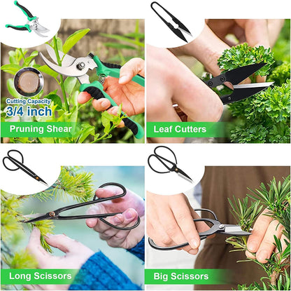 Bonsai Tools Kit- 24 PCS Bonsai Tree Kit Tools for Beginners, Bonsai Tool Set Bonsai Starter