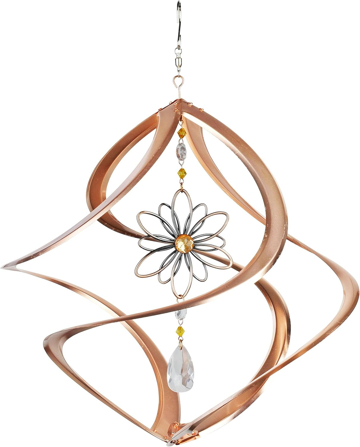 Red Carpet Studios The Original Helix Cosmix Wind Spinner Hand-Crafted Copper Plated Spiral