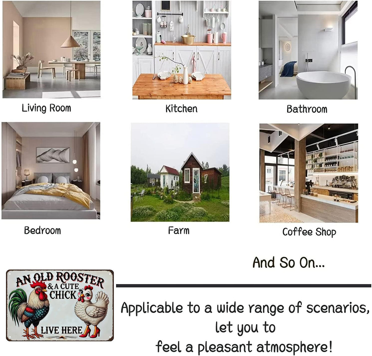 Funny Gifts for Women Chicken Lovers Farm Enthusiasts An Old Rooster And A Cute Chick Live Here