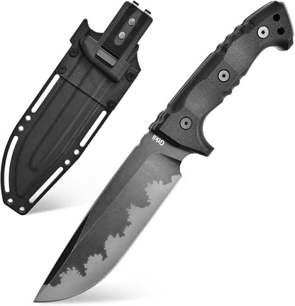 GTK7 Fixed Blade Knife DC53 Steel Blade Full Tang Nylon Fiberglass Handle EDC Fixed Knifes for