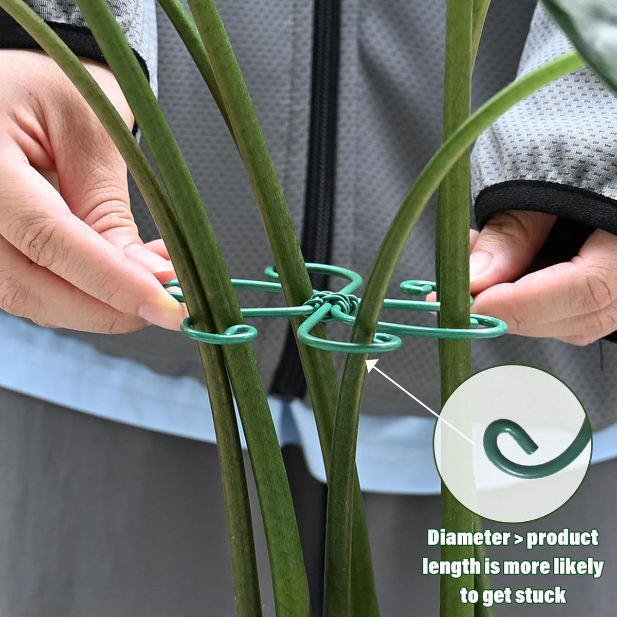 5PCS Monstera Plant Support Hook - 4.1 * 4.4IN, Durable Flexible Stabilizers for Indoor Plants