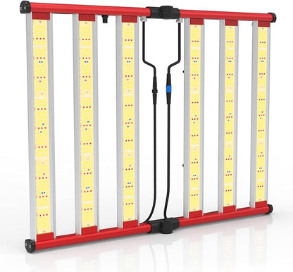AGLEX 330W Led Grow Lights, Full Spectrum Grow Light with UV IR, Daisy Chain Foldable & Dimmable