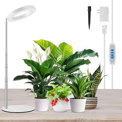 Grow Lights for Indoor Plants Full Spectrum, 80 LEDs Plant Light for Indoor Growing with 2 Mounting