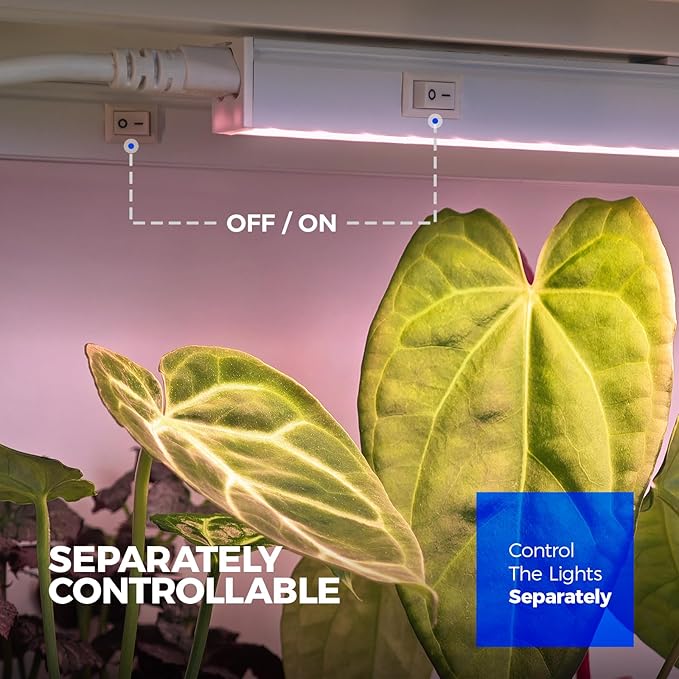 Barrina Grow Light for Indoor Plants, Full Spectrum Sunlight, 1ft Grow Lamp, LED Grow Light Bulbs