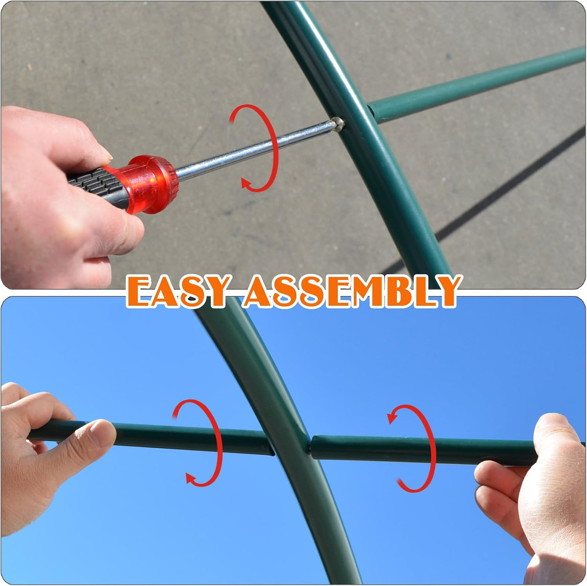 Strong Camel Greenhouse Replacement Frame for 16' X 7' X 7' Larger Hot Garden House , Support Arch