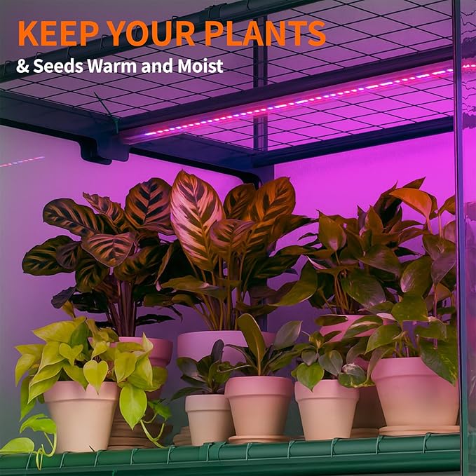 Indoor Greenhouse with Grow Light, 4-Tier Mini Greenhouse 27.6"x19"x63" Small Greenhouse with