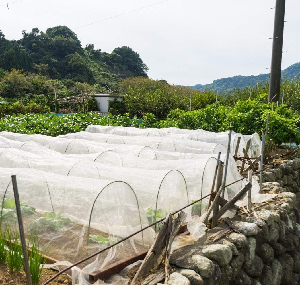 Garden Netting Pest Barrier: 4'x10' Fine Bug Netting for Garden Protection Row Cover Raised Bed