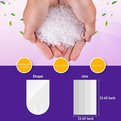 Bathroom Trash-Bags 5-Gallon Garbage Bag - Strong Unscented Clear White Plastic Unscented 160