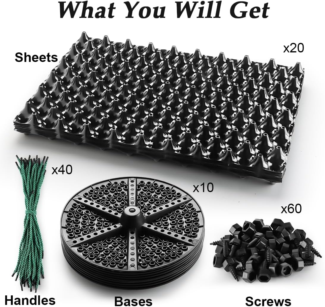 5 Gallon Air Pruning Containers, Roots Control Planter New Plastic Nursery Pots Fruit Vegetable