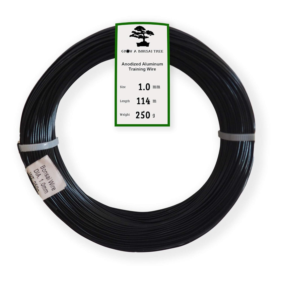 Anodized Aluminum 1.0mm Bonsai Training Wire 250g Large Roll (375 feet) - Choose Your Size and