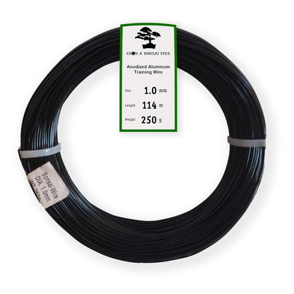 Anodized Aluminum 1.0mm Bonsai Training Wire 250g Large Roll (375 feet) - Choose Your Size and