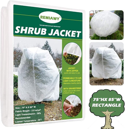 REMIAWY Plant Covers Freeze Protection Frost Blanket for Plants Tree Blanket Cover Shrub Covers