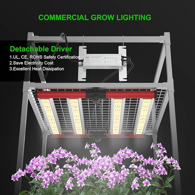 AGLEX 240W LED Grow Lights UV IR Grow Lights for Indoor Plants with 780PCS Diodes Daisy Chain