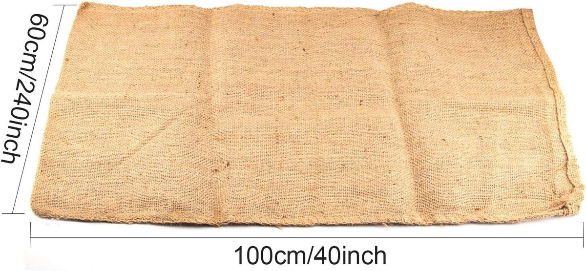 KEILEOHO 6 Pack 40 X 24 Inch Burlap Bags, Planting Growing Bag, Large Potato Sack, Burlap Bag for