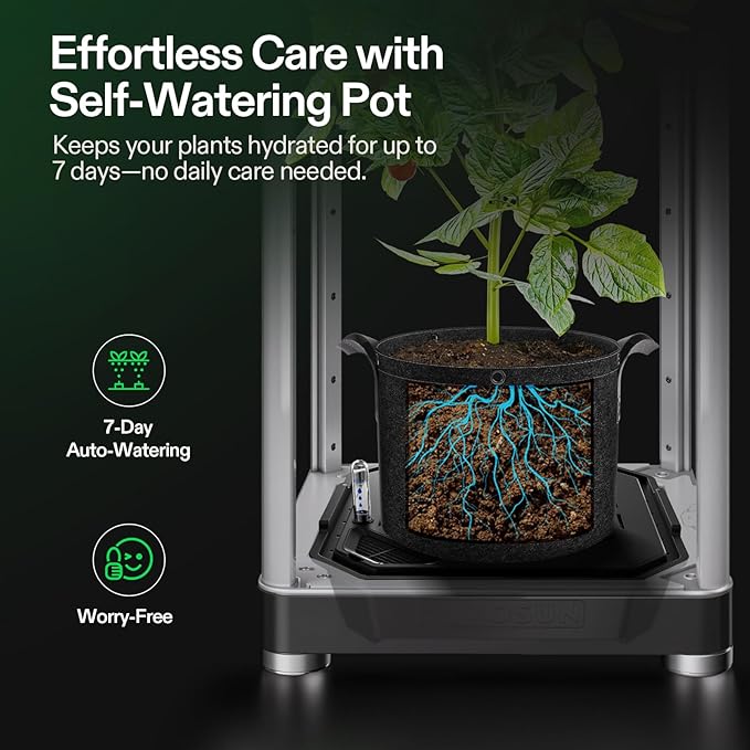 VGrow All-in-One Smart Grow Box, Professional System with Samsung LM301H EVO Grow Light, Advanced