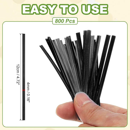 PATIKIL Bag Twist Ties 5 Inch, 800 Pcs Metallic Bread Ties for Treat Plastic Bags Gift Wrapping