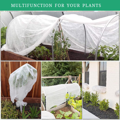 LHongL Plant Covers Freeze Protection with Ultra Fine Mesh Reusable Floating Row Cover for Plants