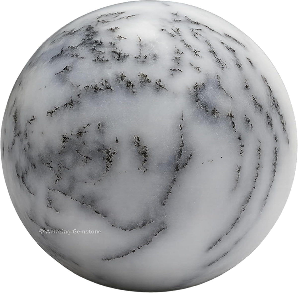Amazing Gemstone Dendrite Opal Crystal Ball with Stand - 2 Inches Crystal Sphere Meditation Balls