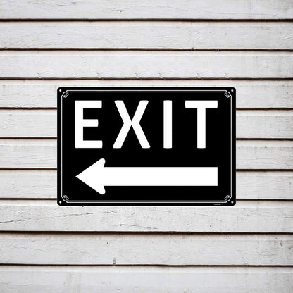 8x12"Exit Sign with Right Arrow - High-Intensity Aluminum Parking Lot Sign, Weatherproof &