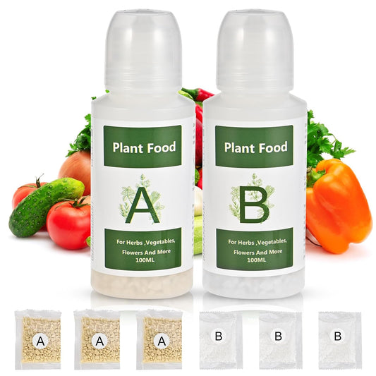 800ml Hydroponic Nutrients A&B for Aerogarden Plant Food Growth - Fertilizer for Indoor Hydroponics