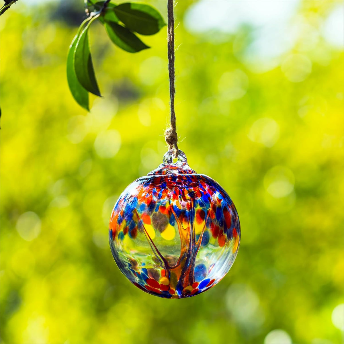 4” Tree of Life Witch Balls, Gazing Balls Hanging Friendship Balls, Hand-Blown Glass Christmas