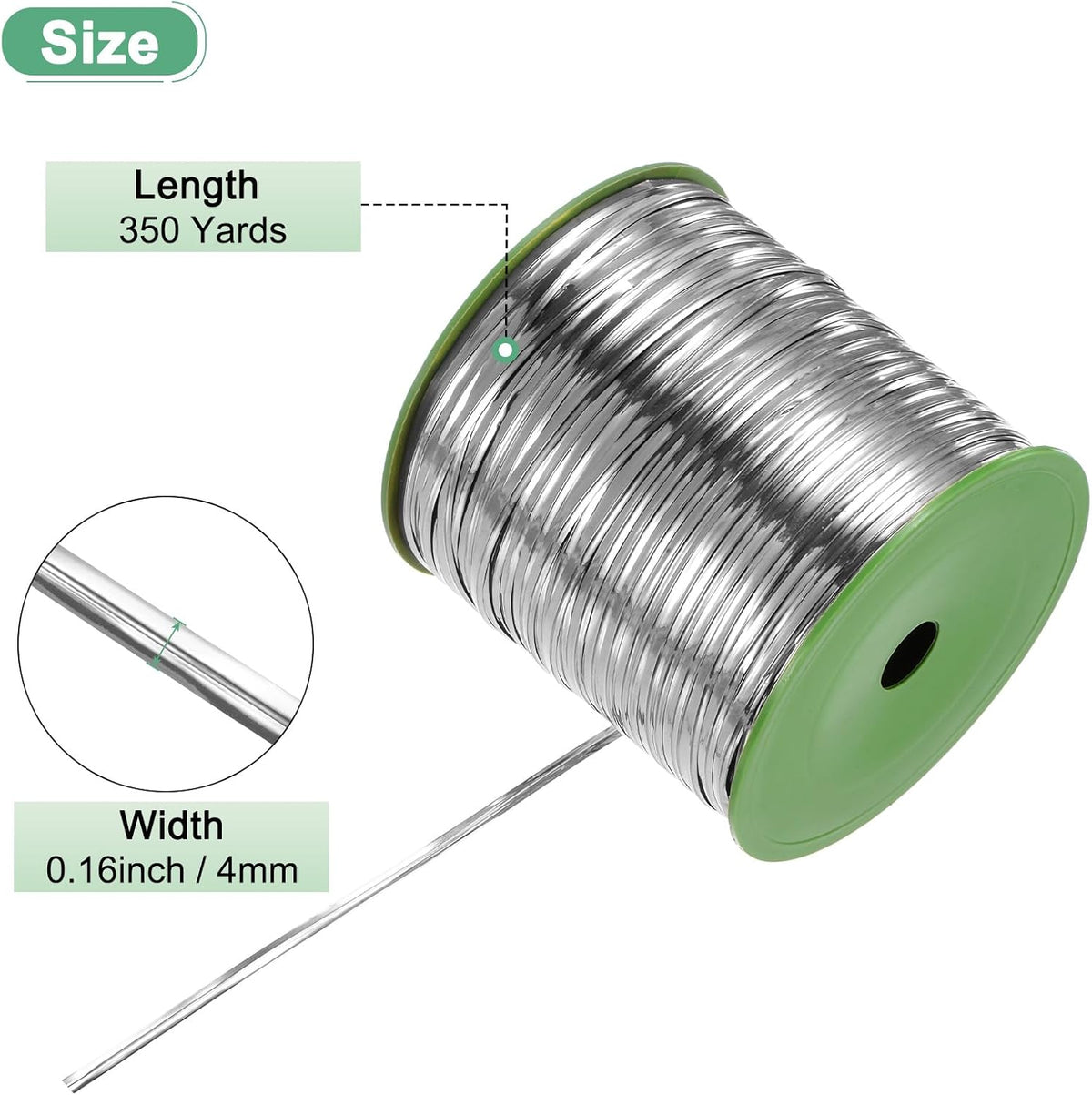 Metal Twist Ties, 350 Yards Metallic Twists Tie Bread Twisty-Ties for Party Decoration/Garden