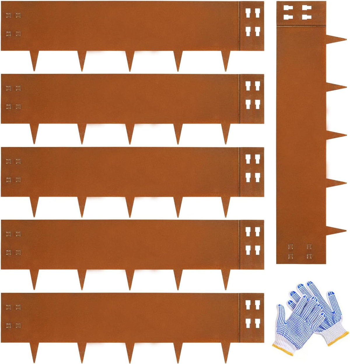 Corten Steel Edging Steel Landscaping Edging 40 Inch Strips 12 Inch Depth Garden Landscape Edging