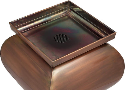 H Potter Tall Planter with Tray Large Outdoor Planters Decorative Copper Flower Pots Indoor Garden