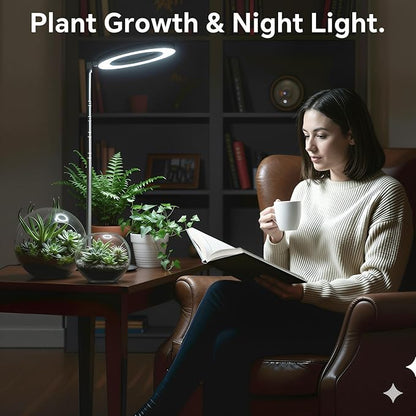 Desktop Grow Light, Height Adjustable Grow Lights for Indoor Plants Full Spectrum, 3 Lighting Mode