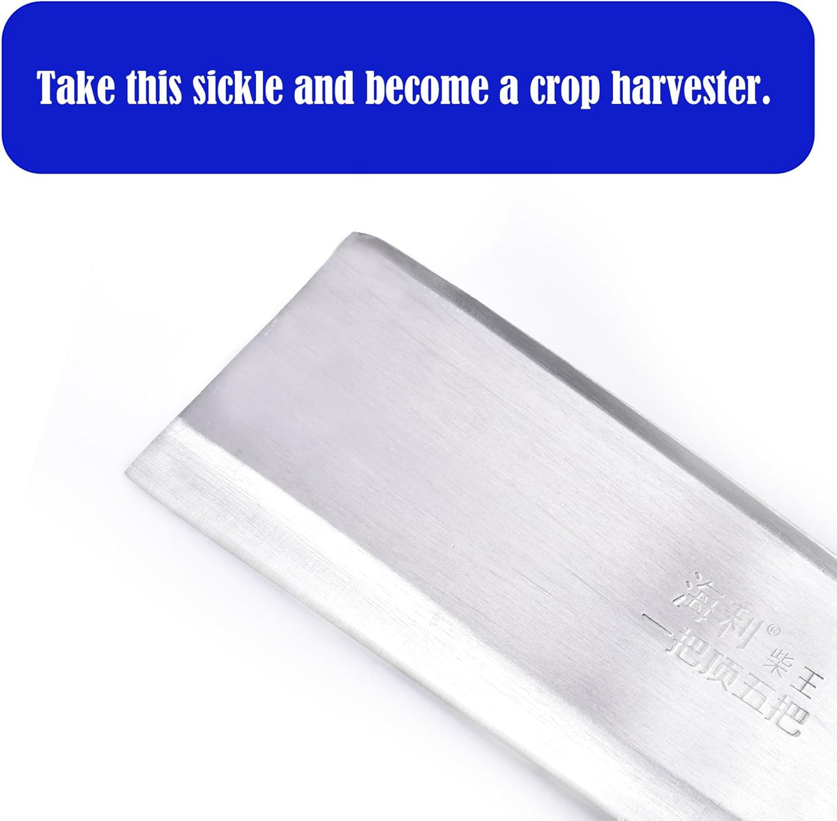 1pce 330mm/12.99in Stainless Steel Billhook Brush Clearing Sickle for Grass,Weeding Tools for