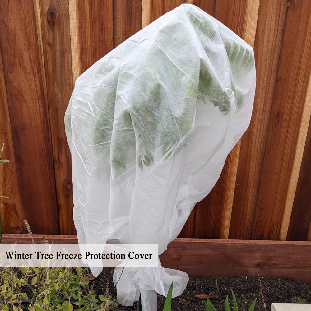 Vocray Frost Cloth Plant Freeze Protection, 7x25 Ft Floating Row Cover