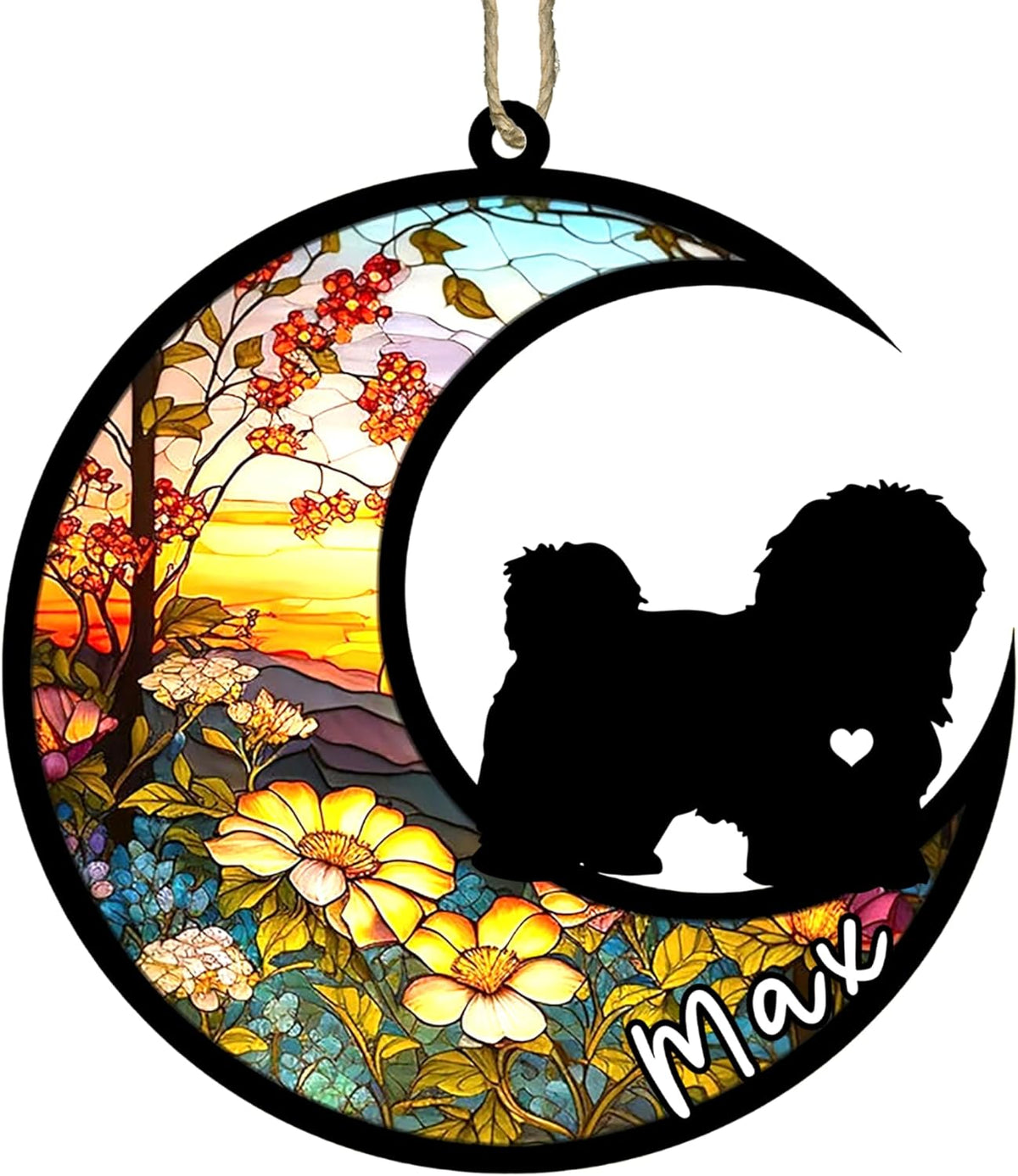 Personalized Dog Memorial, Custom Name Havanese Dog Christmas Ornament with Name, Custom Breeds