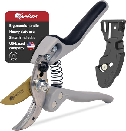 KM1-M FORCE ANVIL SHEAR- ANVIL PRUNER, Pruning Shears. Garden Pruners, Plant Pruners, Pruning