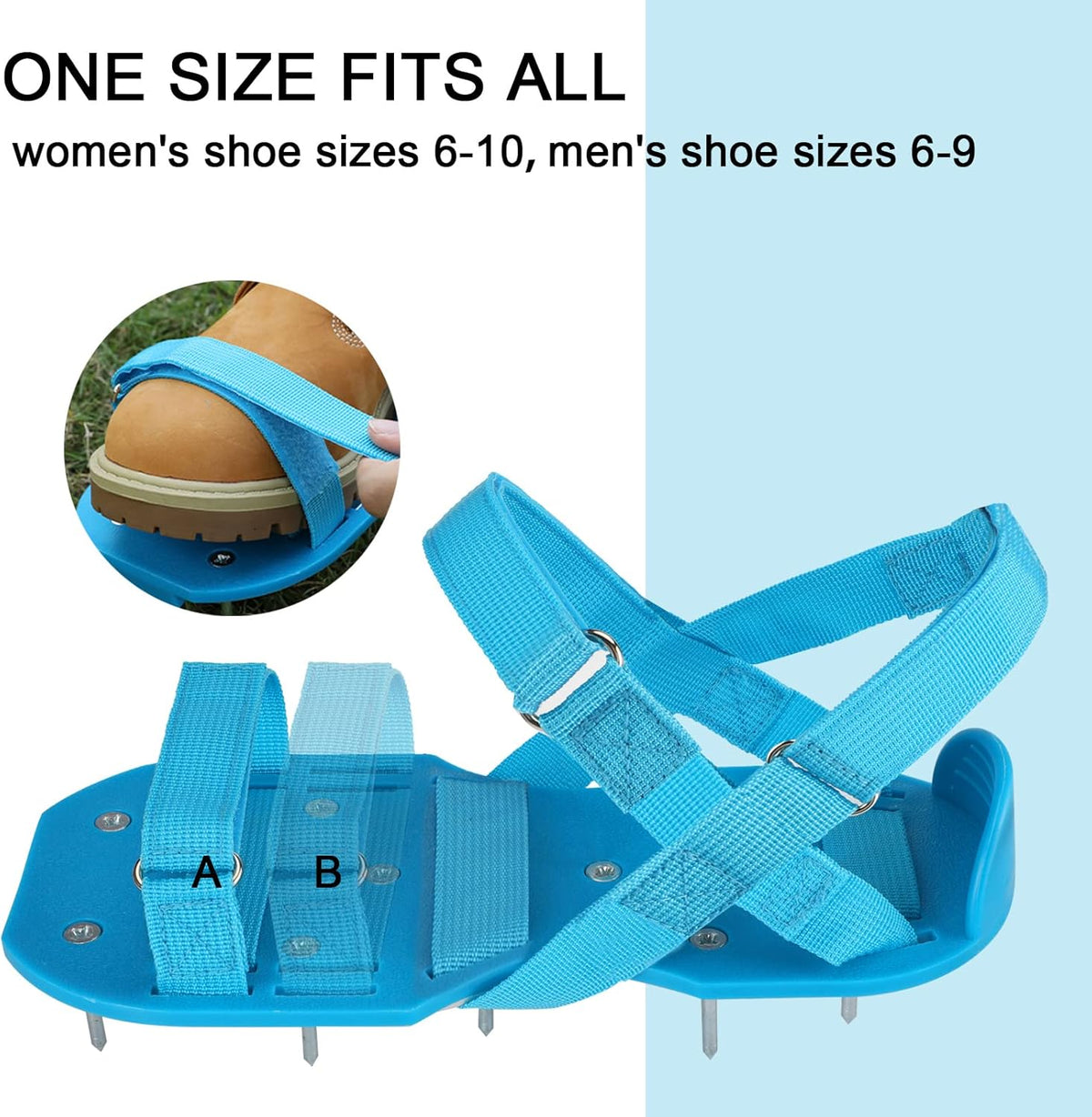 Lawn Aerator Shoes for Grass - Pre-Assembled Grass Aerator Shoes for Lawn - Soil Yard Aerator Tool