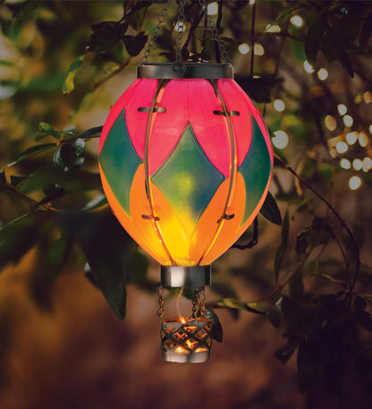 Regal Art & Gift Hot Air Balloon Solar Lantern – Hanging Solar-Powered LED Lights, Waterproof