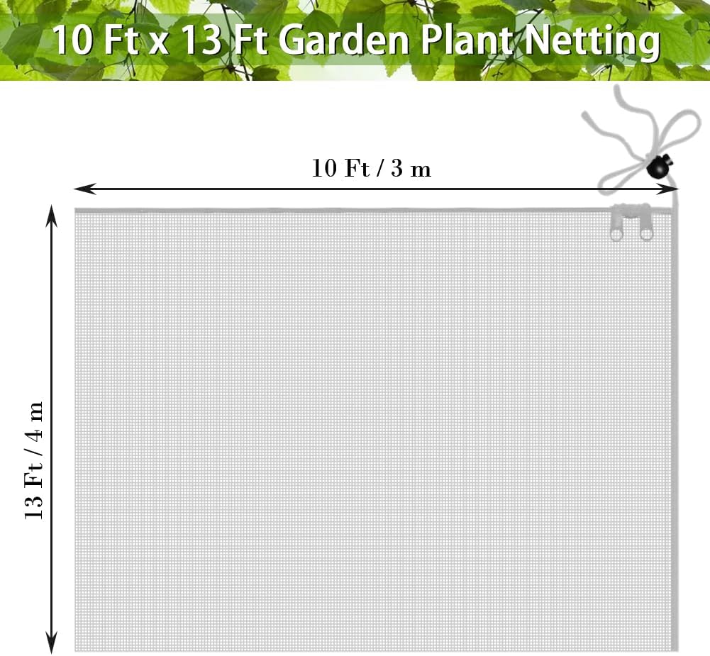 Fruit Tree Netting Covers with Zipper to Protect from Squirrels and Birds Large Netting for Fruit