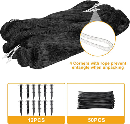 Bird Nets 25'x100' with 1" Mesh Nylon Poultry Netting Heavy Duty Aviary Net Chicken Coop Netting