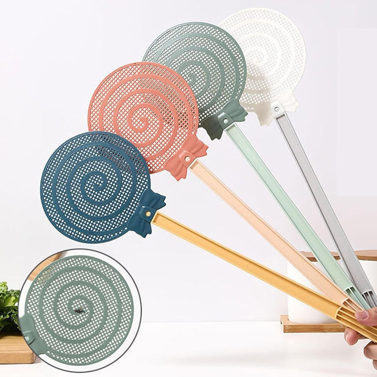 Fly Swatter, Fly Swatter for Indoors, FlySwatter, Fly Swatters Green 2PCS