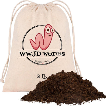 3lb Worm Bedding for Nightcrawlers and Red Wigglers (Worms Not Included) - Vermicompost Bin Worm