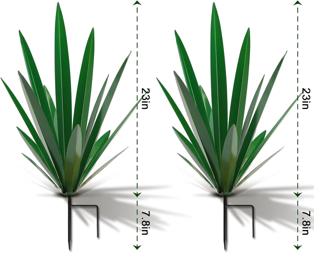 Homight Large Agave Sculpture Rustic Metal Agave Plant Outdoor Interior Decoration Outdoor Lawn