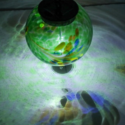 Solar Hanging Lanterns Outdoor Solar Glaze Glass Lantern Globe Hanging Outdoor Lights for Garden