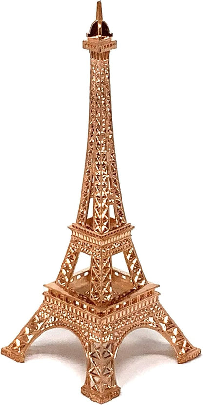 allgala Eiffel Tower Statue Decor Alloy Metal, and Size (10", Rose Gold)