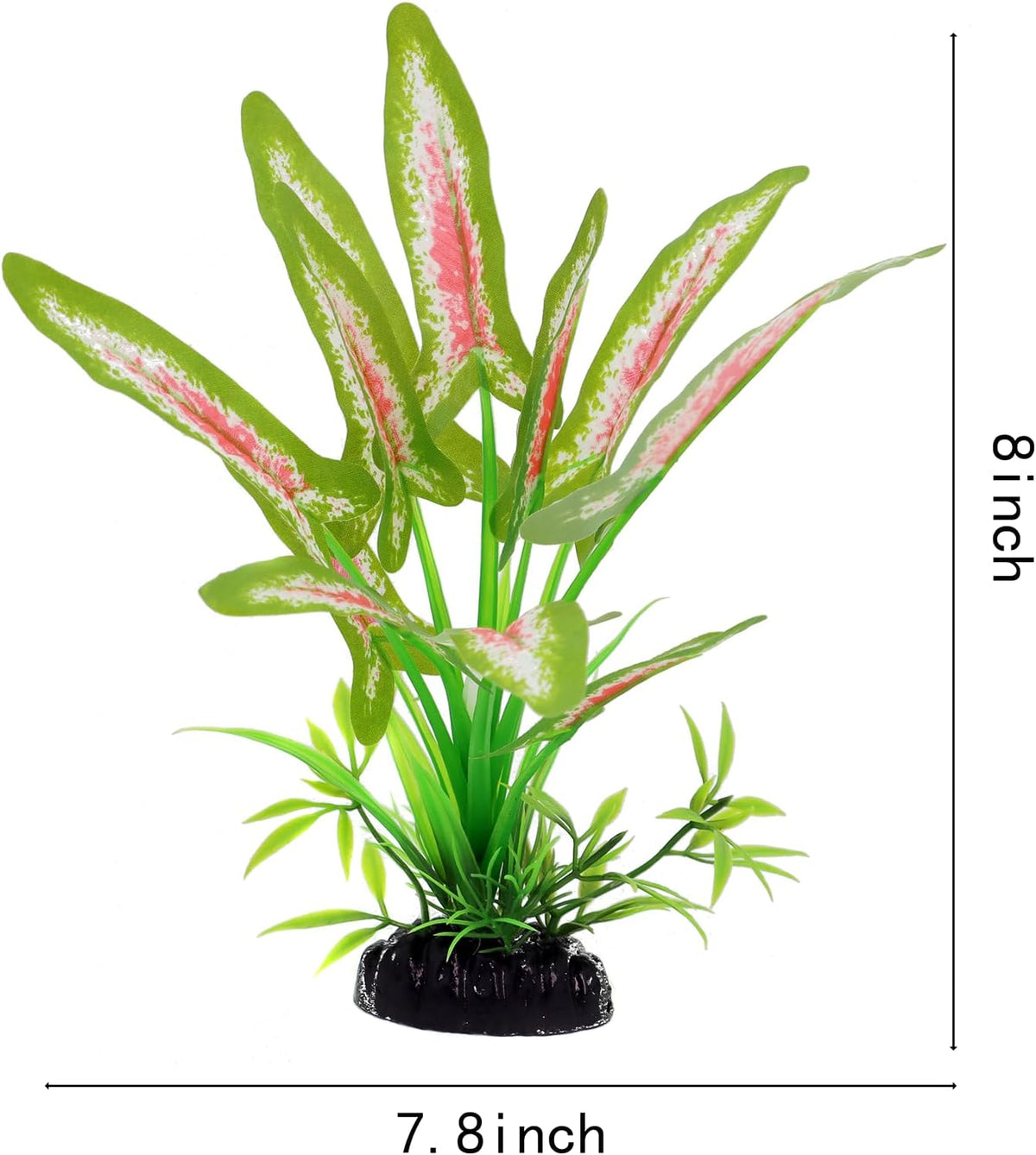 Silk Aquarium Plants for Betta Fish Tank, 2 Pcs 8 Inch Small Silk Aquarium Plant Aquatic Water