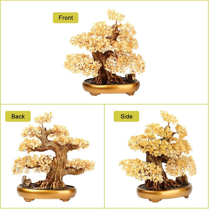 Natural Tree of Life (1,251 Gemone unt) Cryal Tree with Healing Properties - Bonsai Feng Shui Money